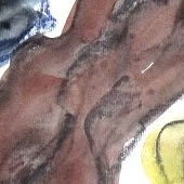 ohne titel, 2024, mischtechnik auf papier, 42,4x61 cm, copyright vg bildkunst + axel hptner